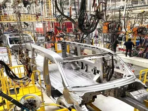 Automotive Body-in-White Welding Line Display