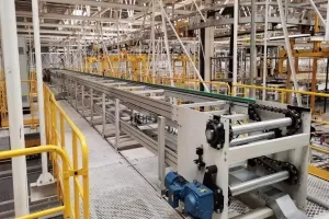 Tire assembly line