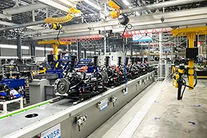 Front suspension assembly line