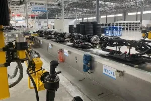 Rear suspension assembly line